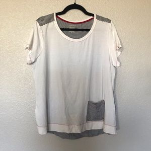 Westbound hi-lo banded bottom t shirt XL